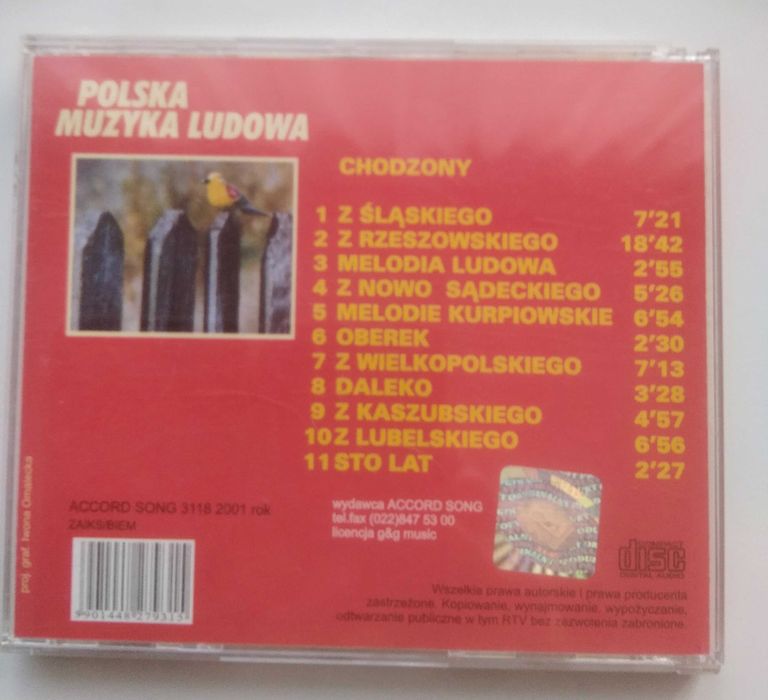 Polska muzyka ludowa - płyta CD