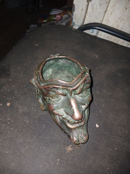 Шкатулка чёрт, чорт, Мефистофель, дьявол с омеднением.