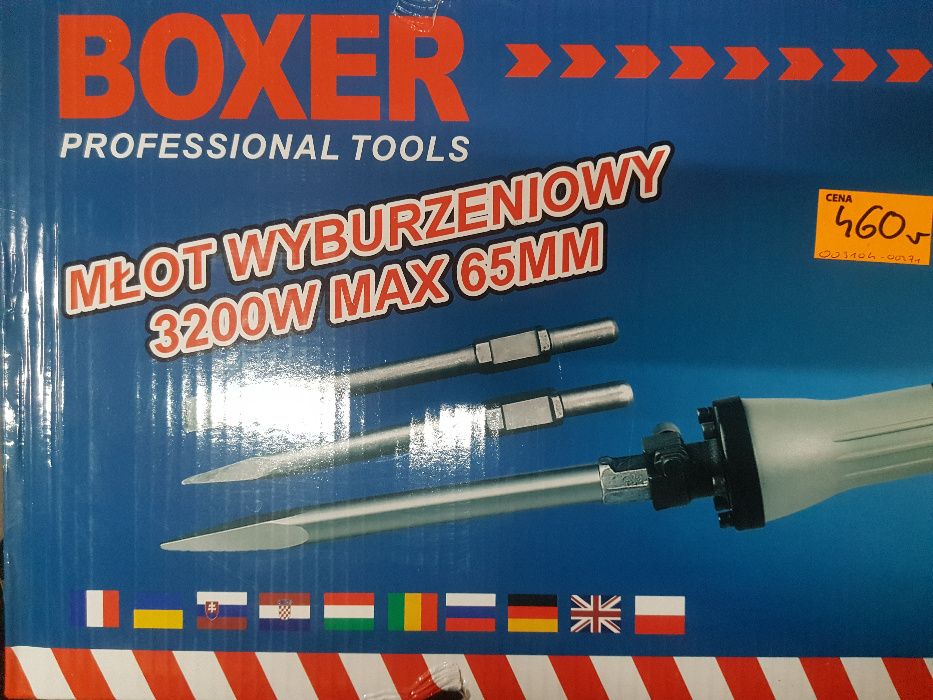 Młot wyburzeniowy boxer 3200 wat 45 Juli walizka