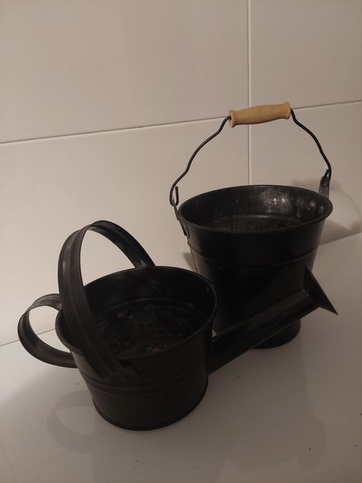 Balde e Regador Decorativo