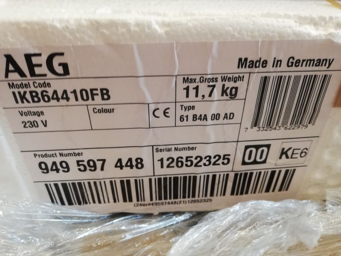 Kuchenka, płyta indukcyjna AEG IKB64410FB, nowa