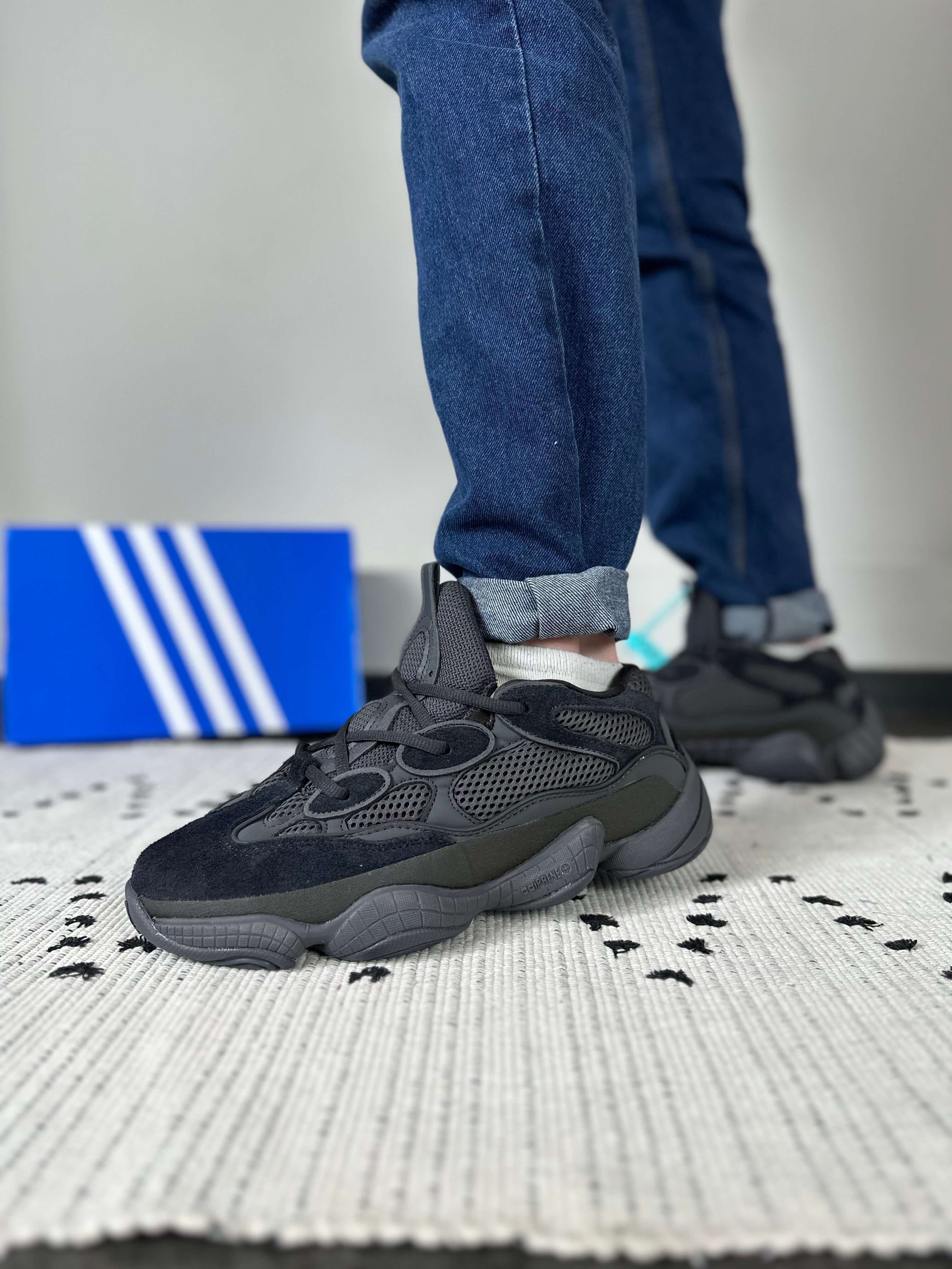 Мужские кроссовки Adidas Yeezy 500 Black / 40-45