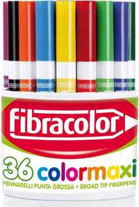 Fibracolor Colormaxi flamastry 36 sztuk do malowania twarzy lub tkanin