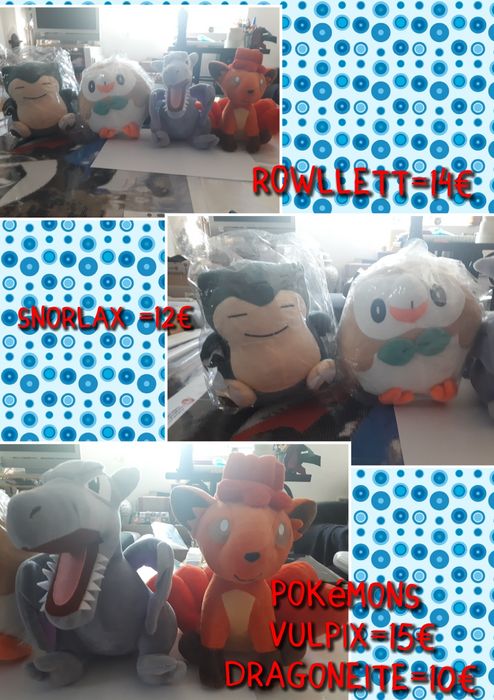 Bonecos pockemon peluche novos