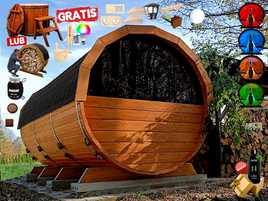 SAUNA Ogrodowa 400 cm + OKNO 50% + PRZEBIERALNIA +GRATIS Beczka +Akces