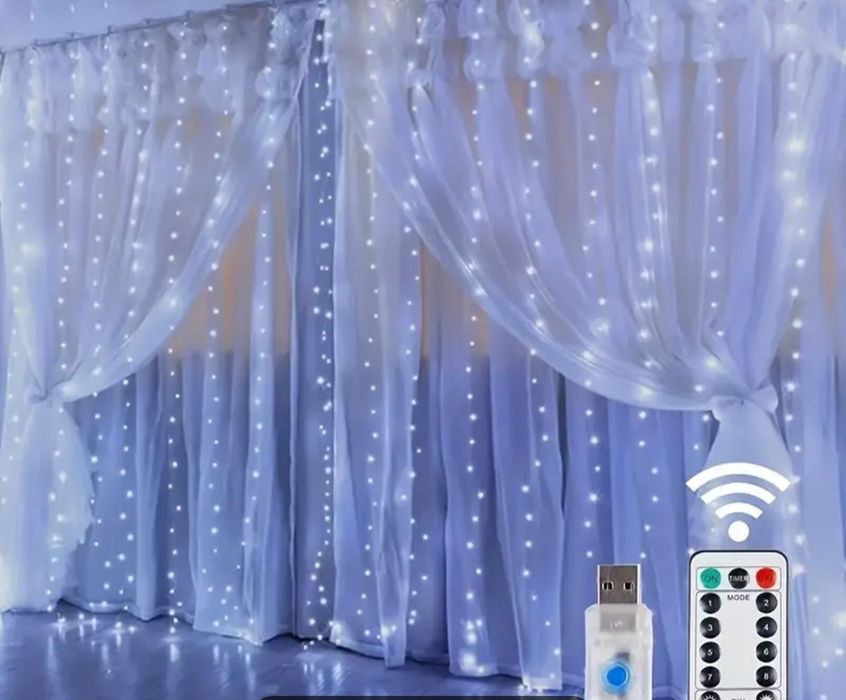 Гірлянда штора LED від USB