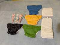 Kit de fraldas ecológicas e reutilizáveis (fralda, absorventes)