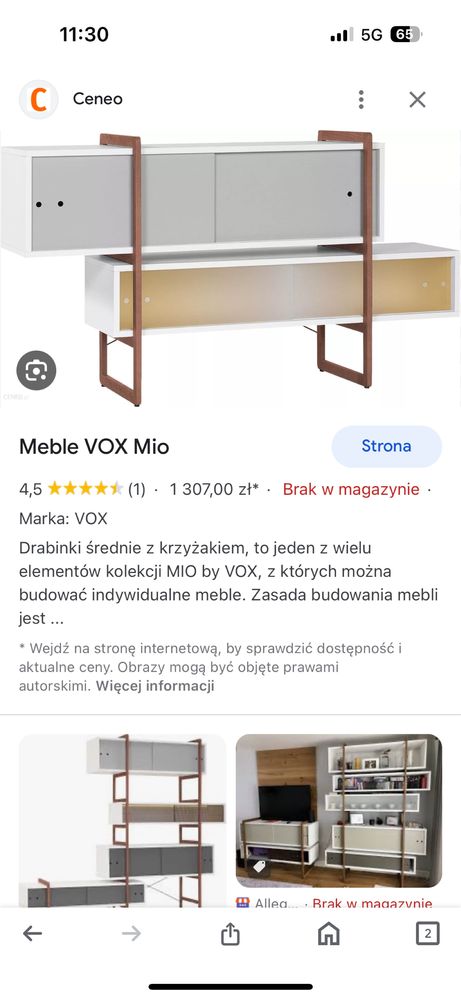 Komoda bufet VOX meble