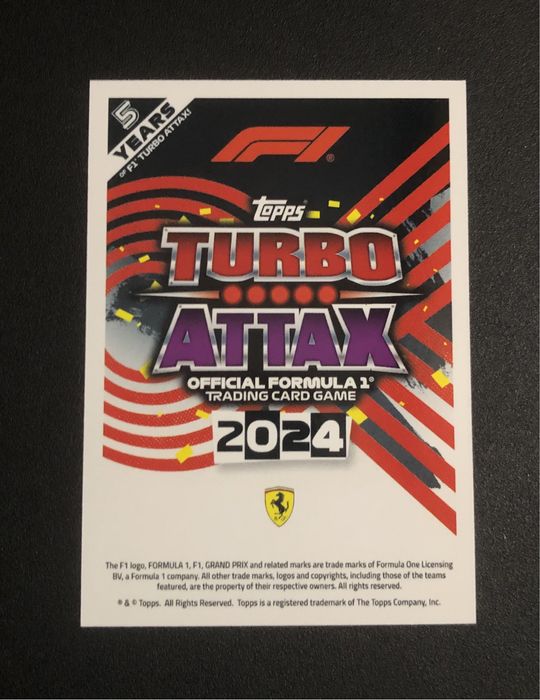 Carlos Sainz 2024 Topps Turbo Attax Yellow Canary LE 24