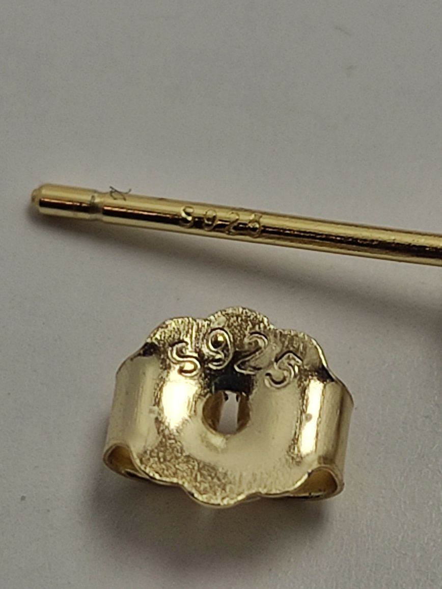 Komplet biżuterii srebrnej 925 pozłacanej z naturalnymi perłami