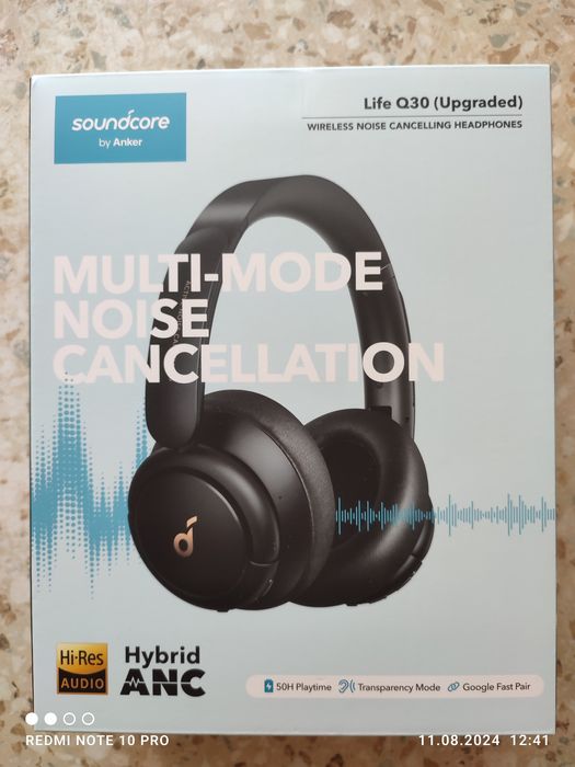 Наушники Anker Soundcore Life Q30 Black