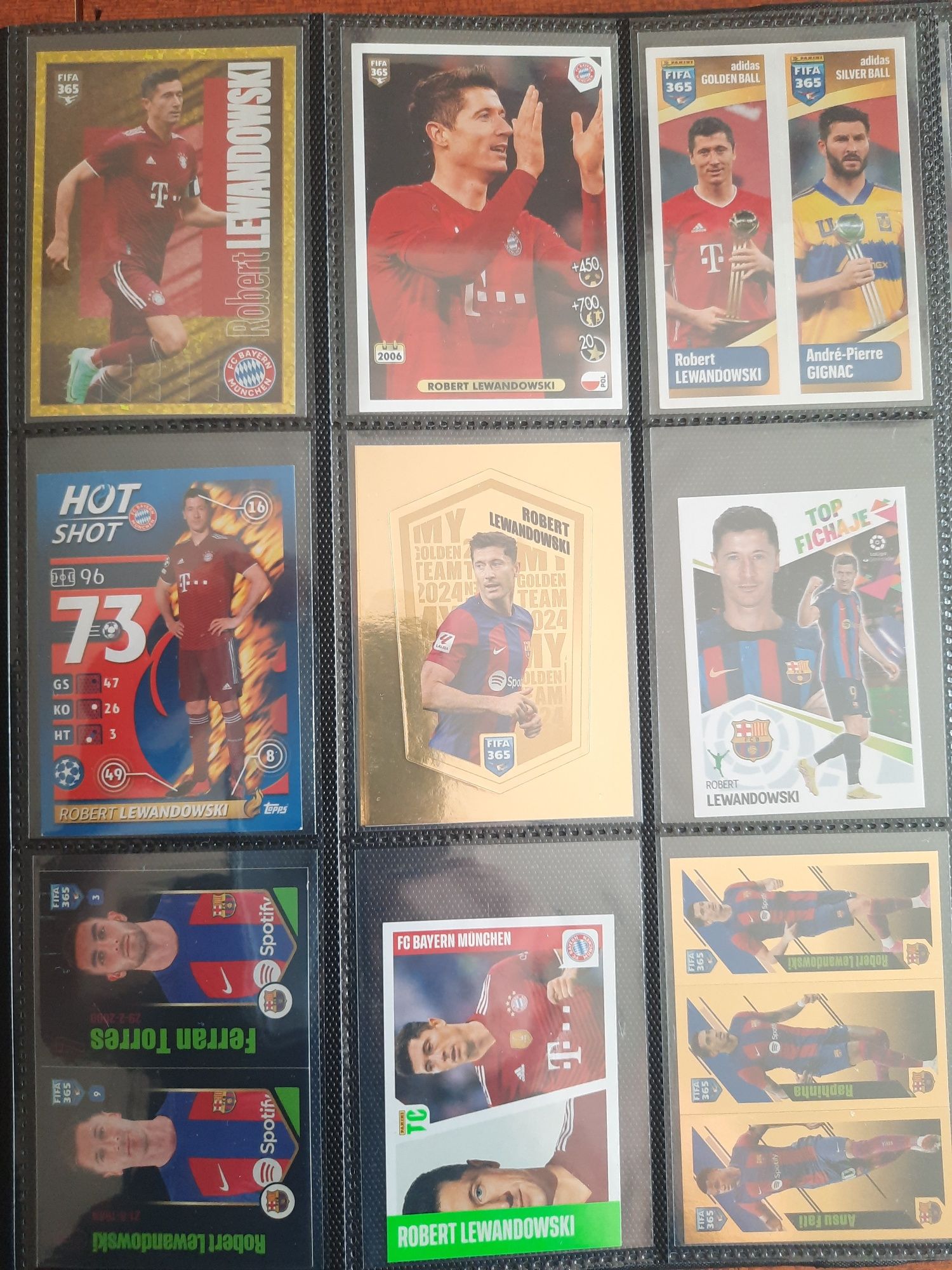 Conjunto de Cards e cromos todos diferentes