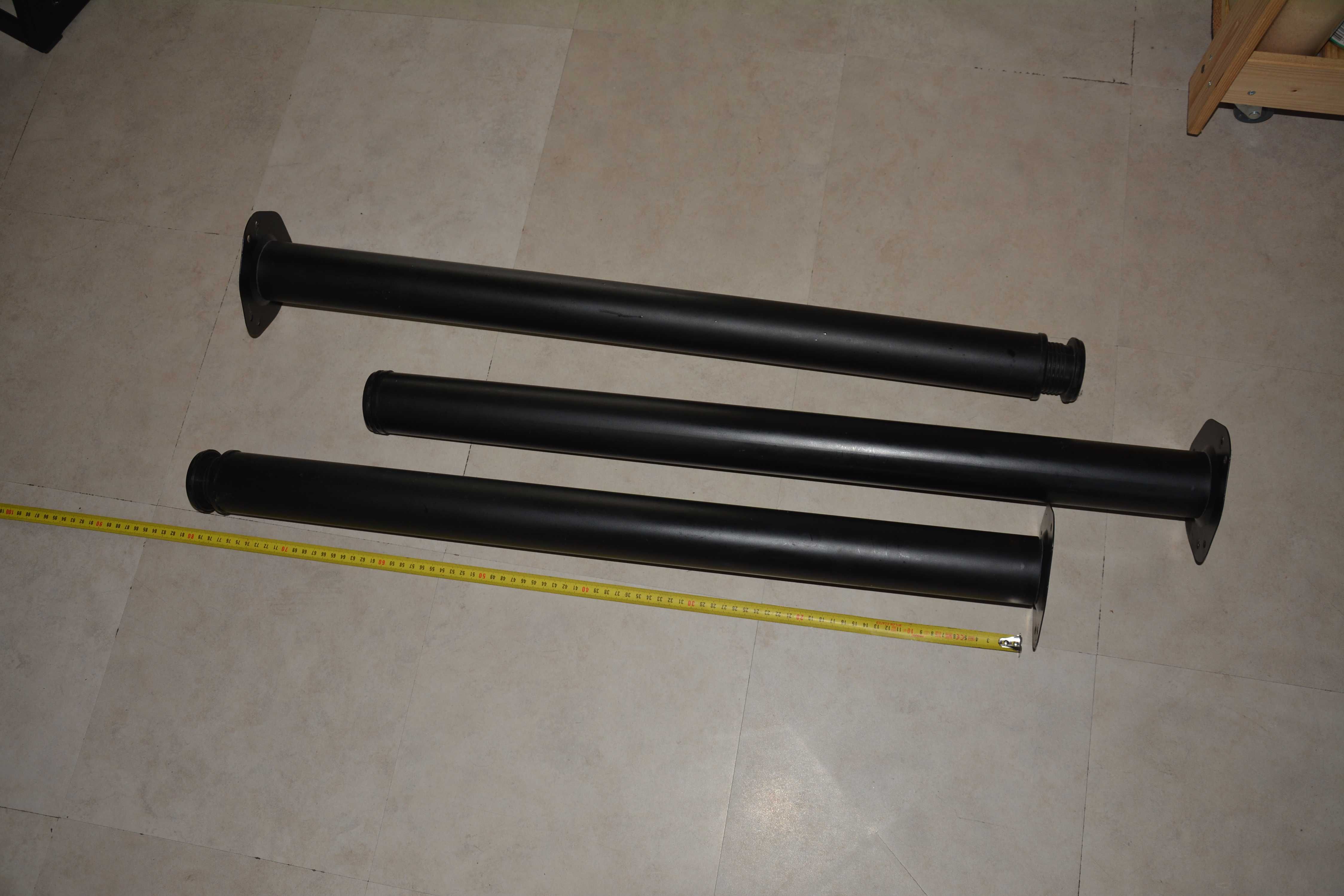 80 - 84 cm noga do stołu blatu czarna matowa wysoka