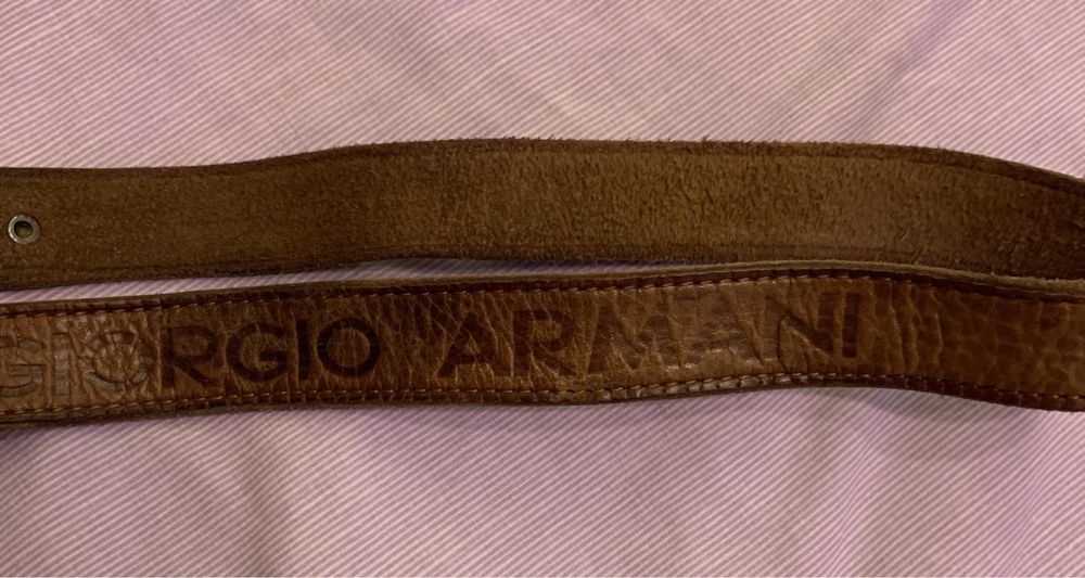 Ремінь шкіряний Armani