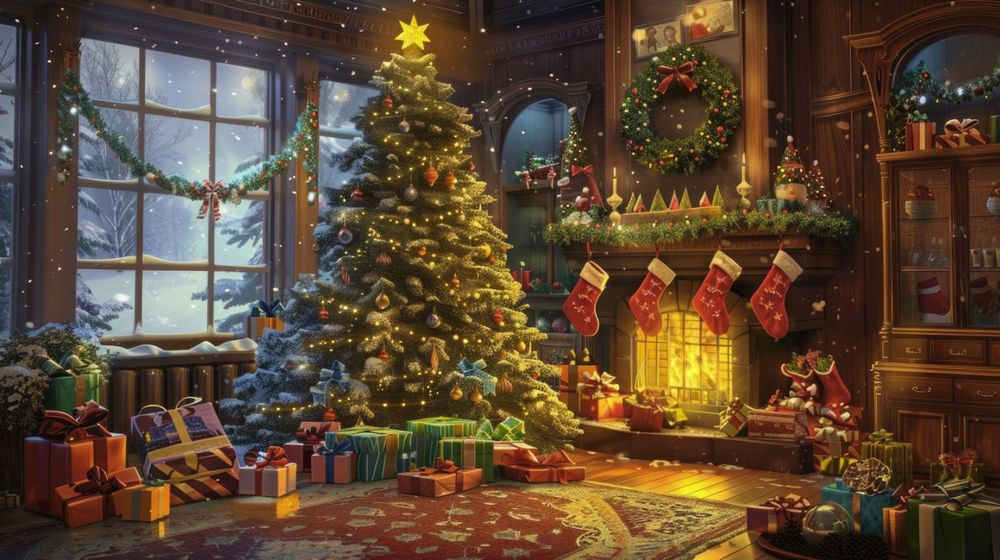 Банер для Фото Зони на Новий рік. Фон, Наліпки, Банера на свята,