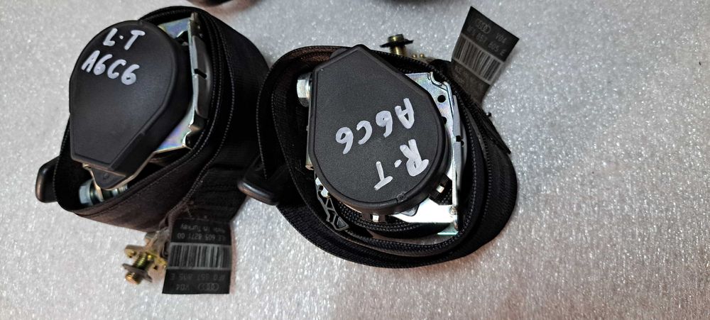 Pasy bezpieczeństwa Audi A6 C6 kpl czarne