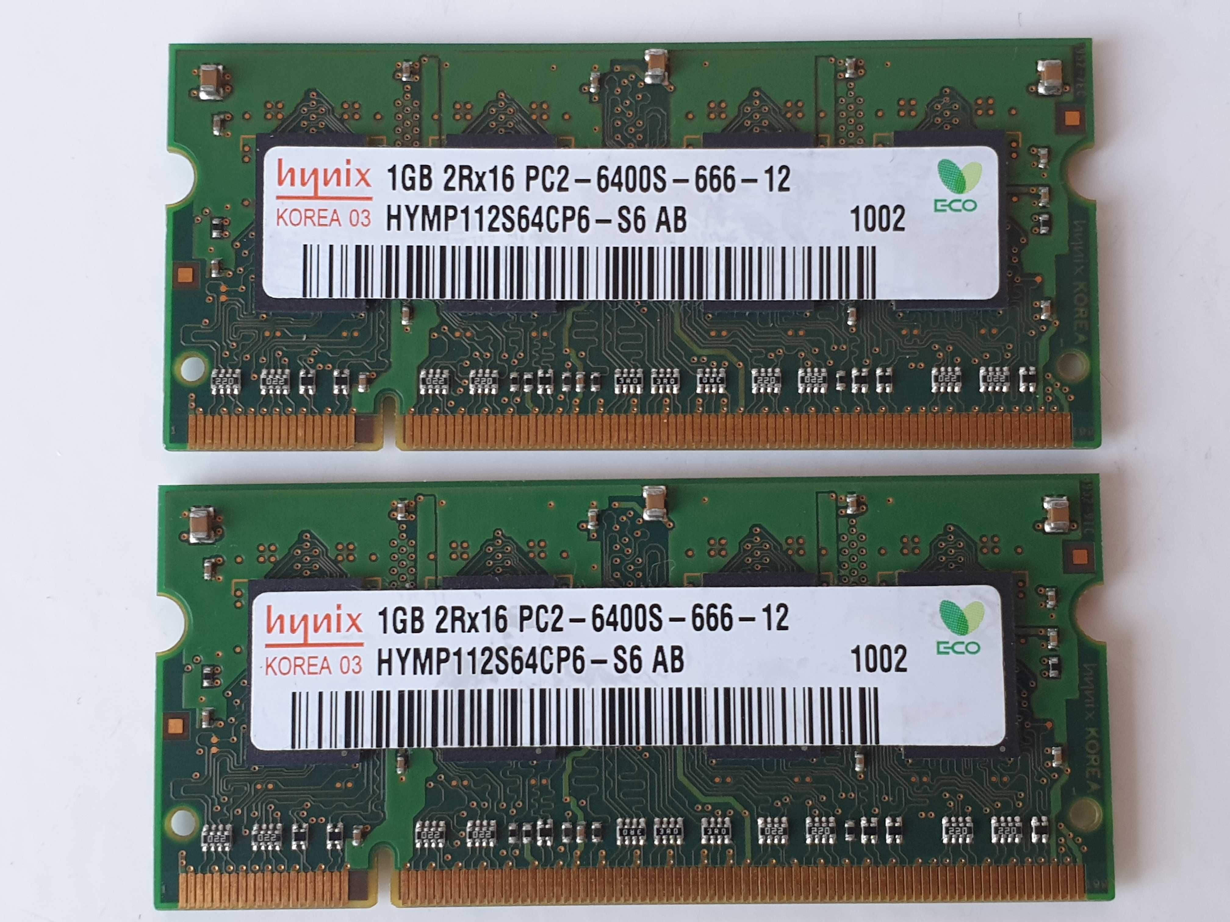 hynix 1GB 2Rx16 PC2 6400S 666 12 DDR2 пара