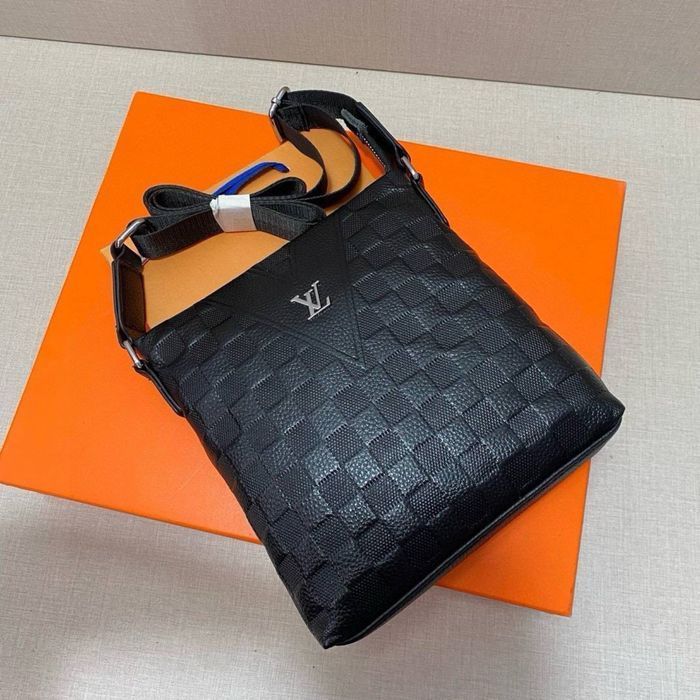 Мужская кожаная сумка louis vuitton чоловіча шкіряна сумка луі вітон