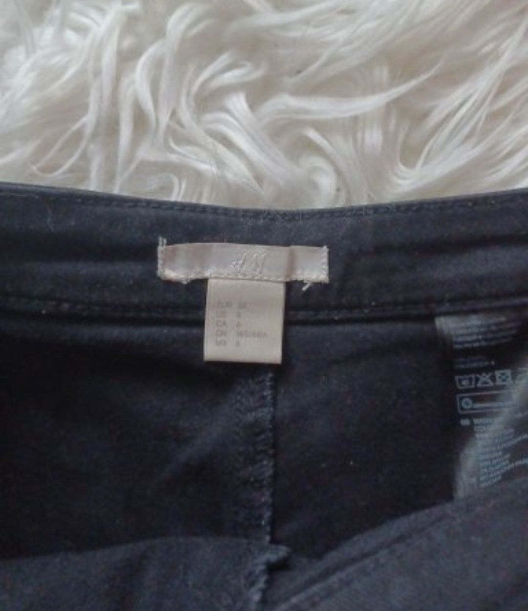 Spodenki szorty jeansowe wysoki stan XS/34 H&M