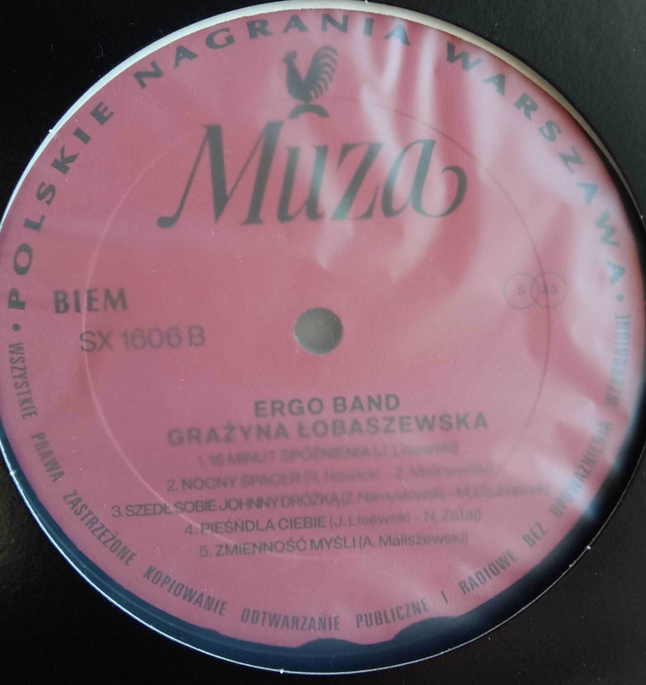 ERGO BAND  Grażyna Łobaszewska - LP - Polskie Nagrania SX1606 - Nm