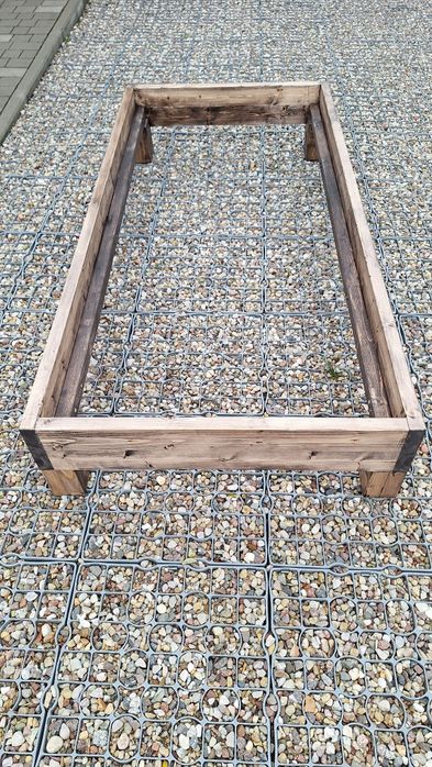 Łóżko Drewniane Świerkowe 200x90 cm - Lite Drewno, Ruszt Drewniany