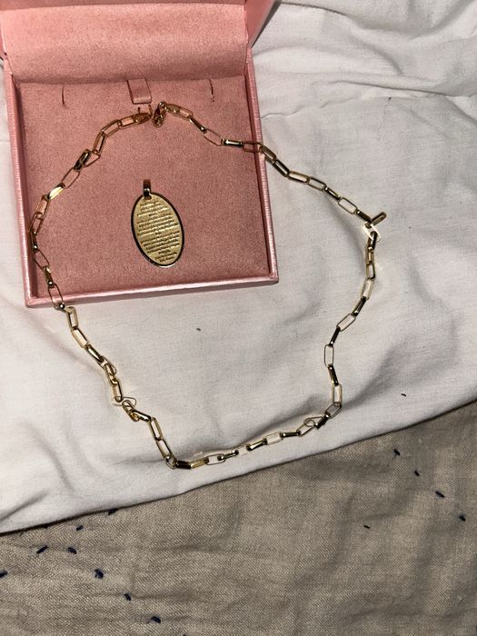 Fio cardiê em ouro maciço 18k