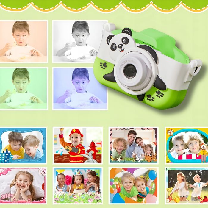 Aparat Fotograficzny Cyfrowy Dla Dzieci 40Mpx Kamera Gry + Karta 32Gb