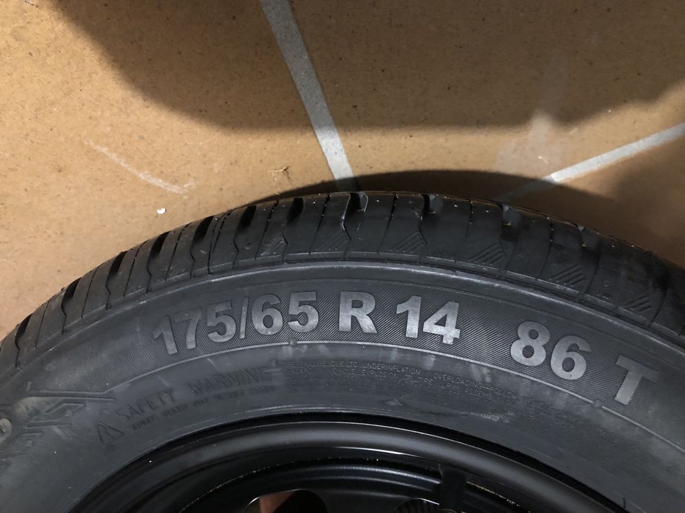Pneu novo Continental 175x65xr14 + jante suplente