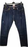 Cherokee jeansowe spodnie o prostej nogawce z przetarciami w36 l30
