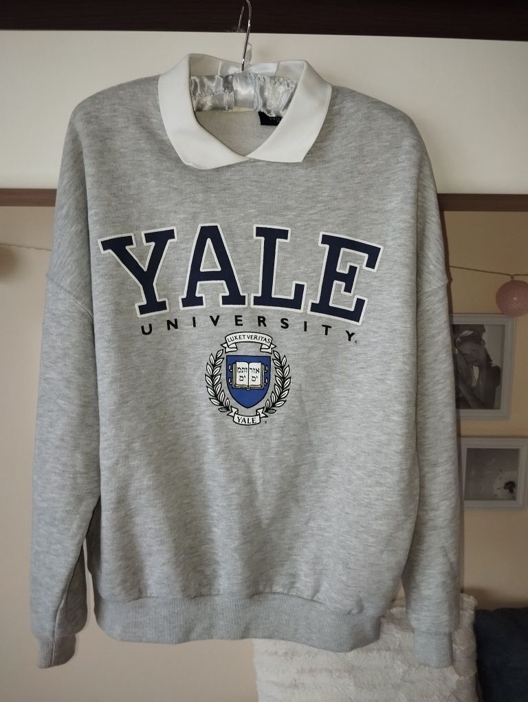 Bluza z kołnierzykiem YALE university Pull Bear S M L