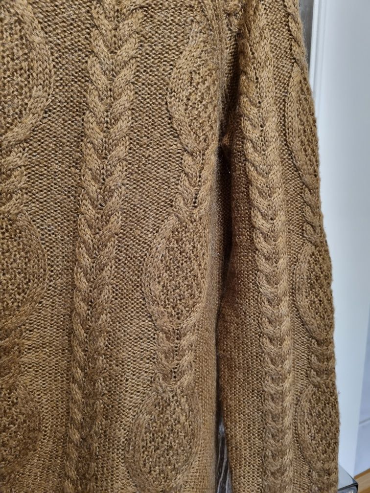 Sweterek damski brązowy