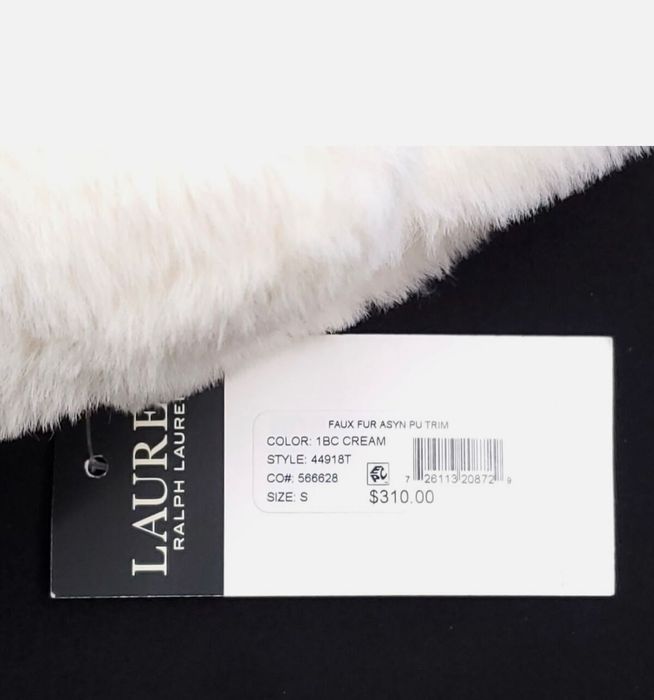 Ralph Lauren еко-шуба біла