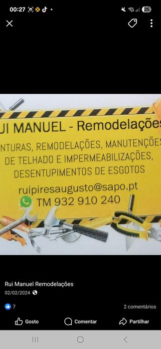 Rui manuel remodelações  Fazemos Portugal inteiro