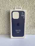 Plecki etui Silicone Case iPhone 15 Pro MagSafe granatowy (Storm Blue)