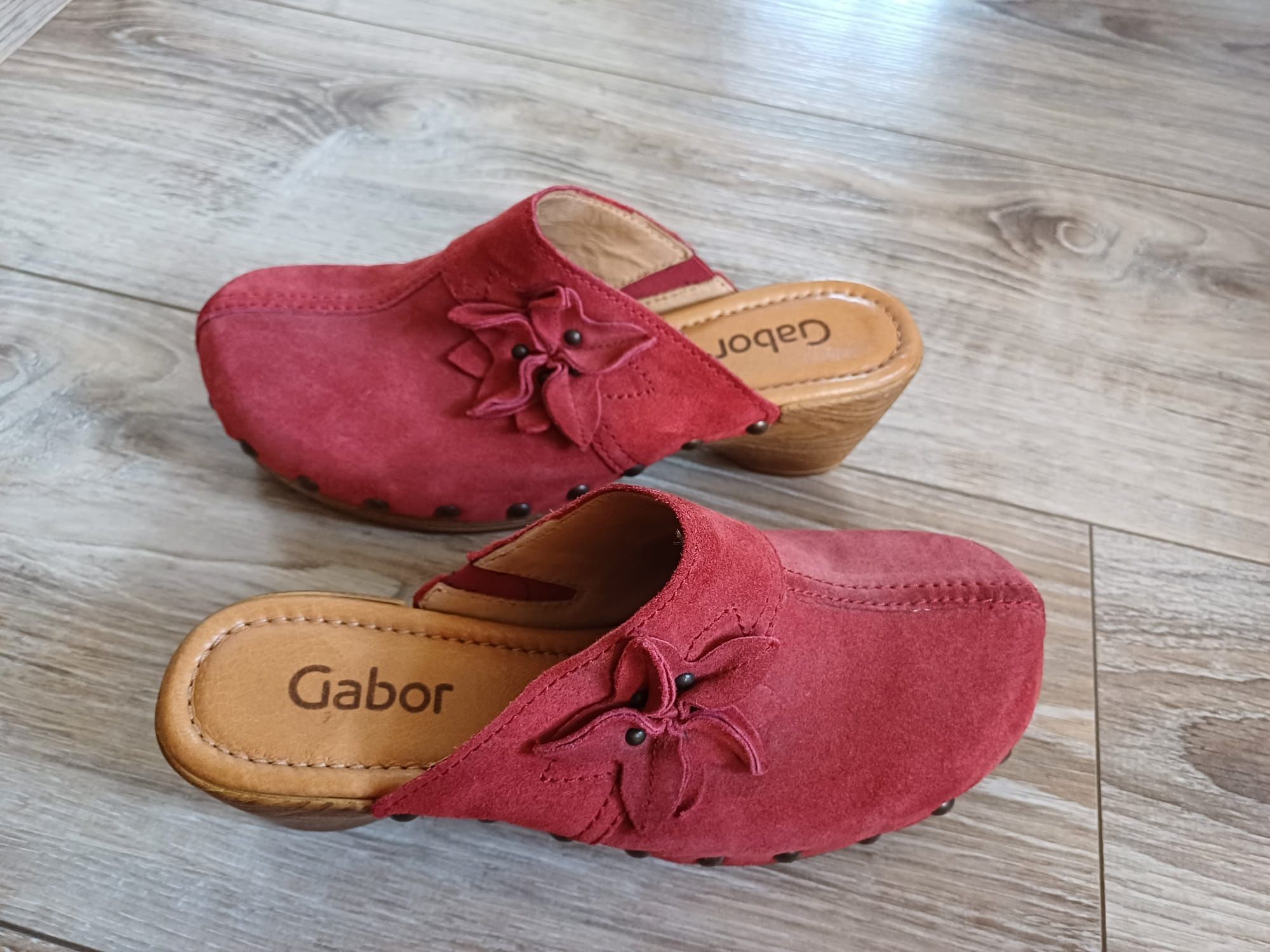Buty na lato klapki skórzane firmy Gabor rozm 3,5 (36,5).