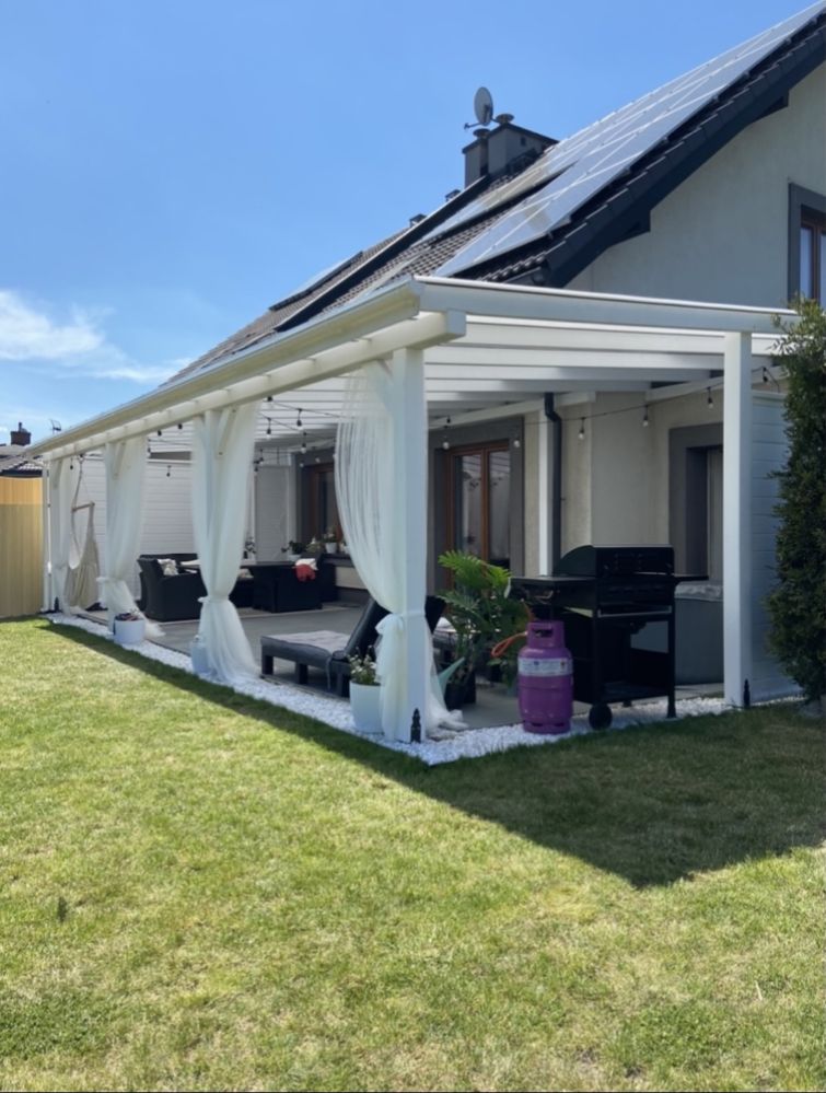 Zadaszenie tarasu * pergola * markiza * poliwęglan * drewno klejone !