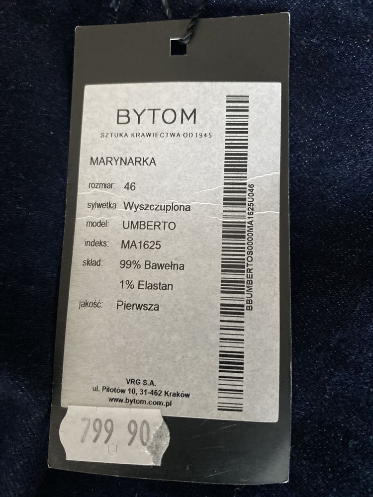 Marynarka Bytom rozm.46 Nowa z Metka