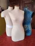 Lote de 3 manequins - 2 masculino e 1 feminino