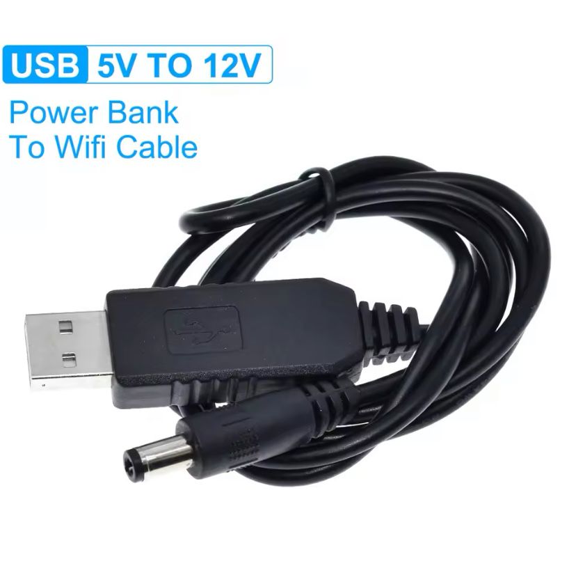Кабель USB преобразователь DC 9V/12V 2.1x5.5mm для WiFi роутера