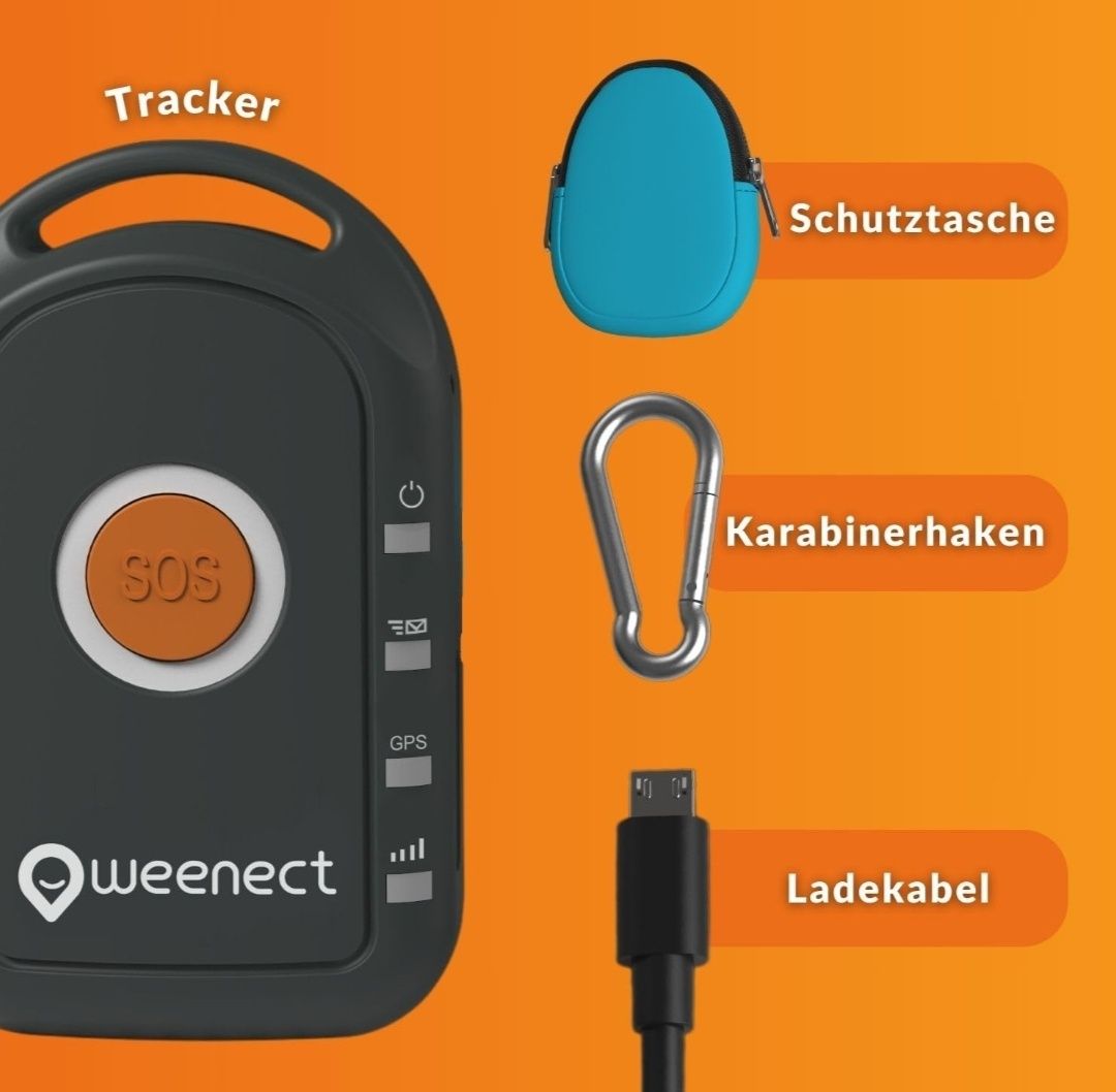 GPS-трекер Weenect WE202, різнокольоровий, 65 x 18 x 40 мм