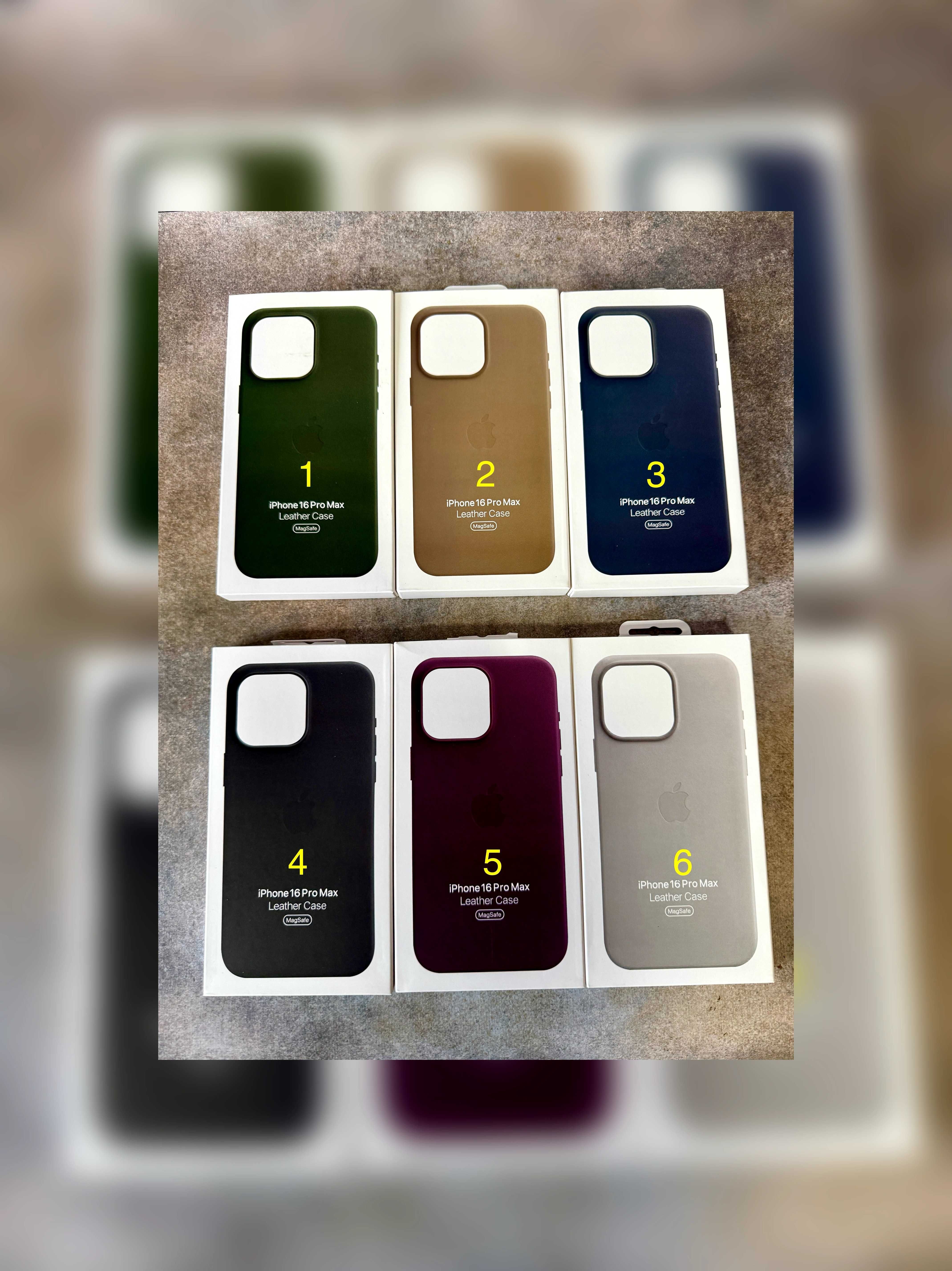 Чохол Leather Case MagSafe + Animation iPhone 16 16 Pro Max чехол