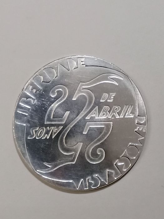 Moeda prata 25 anos do 25 Abril