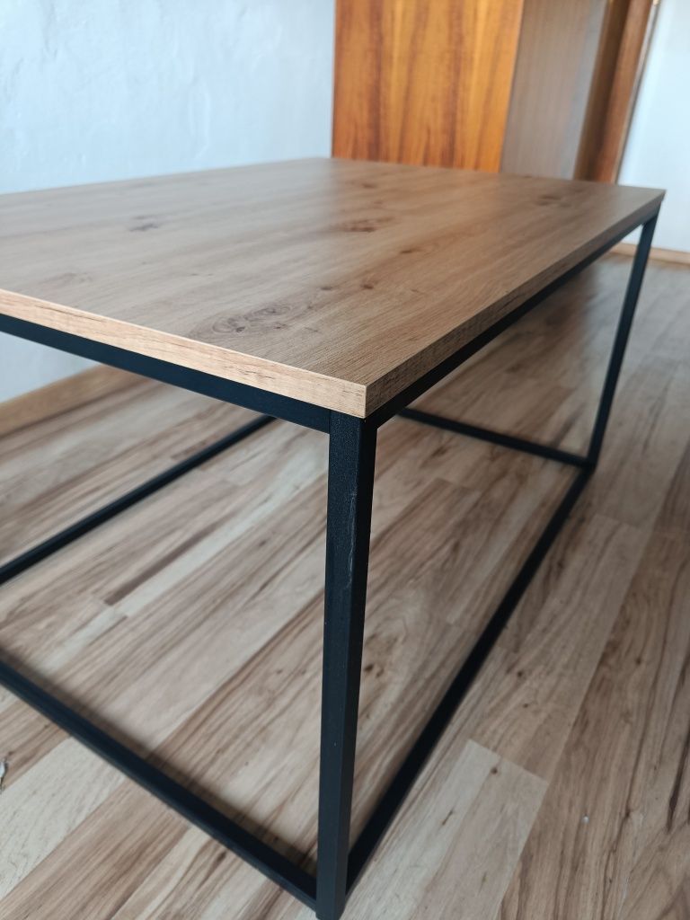 Ława stolik loft industrial industrialny buk metal