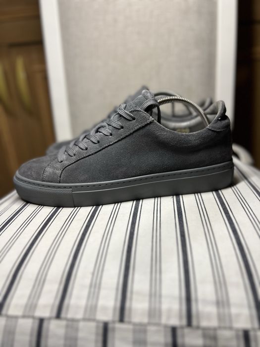 Garment project замшеві шкіряні сірі кеди кросівки