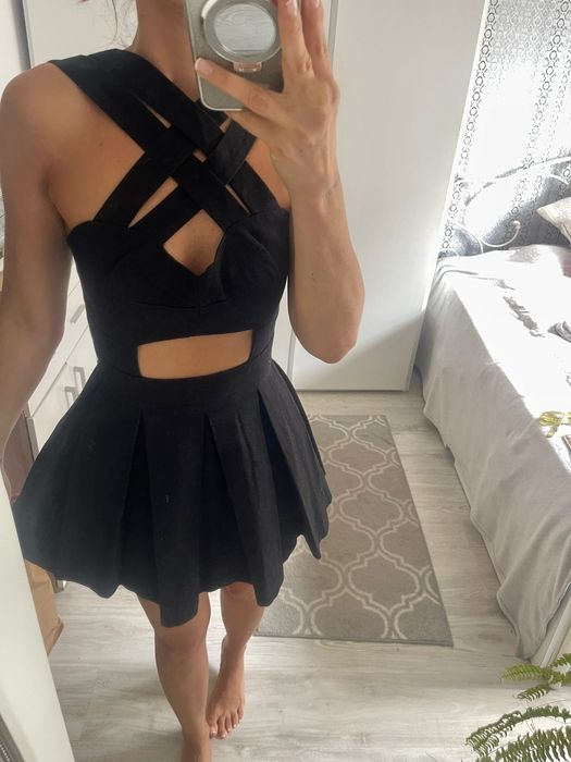 Bawelniana plisowana sukienka asos hit