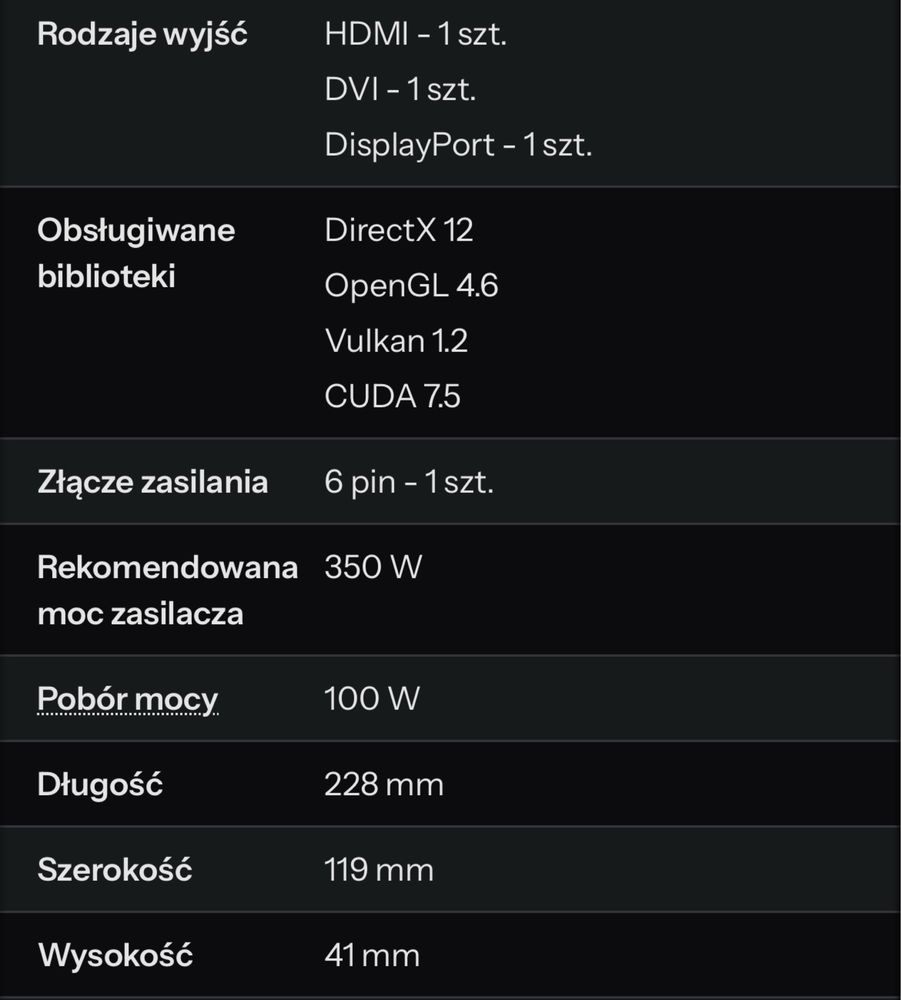 Nvidia GTX 1650 SUPER 4GB