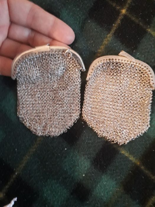 Porta moedas de prata 70 gr as duas