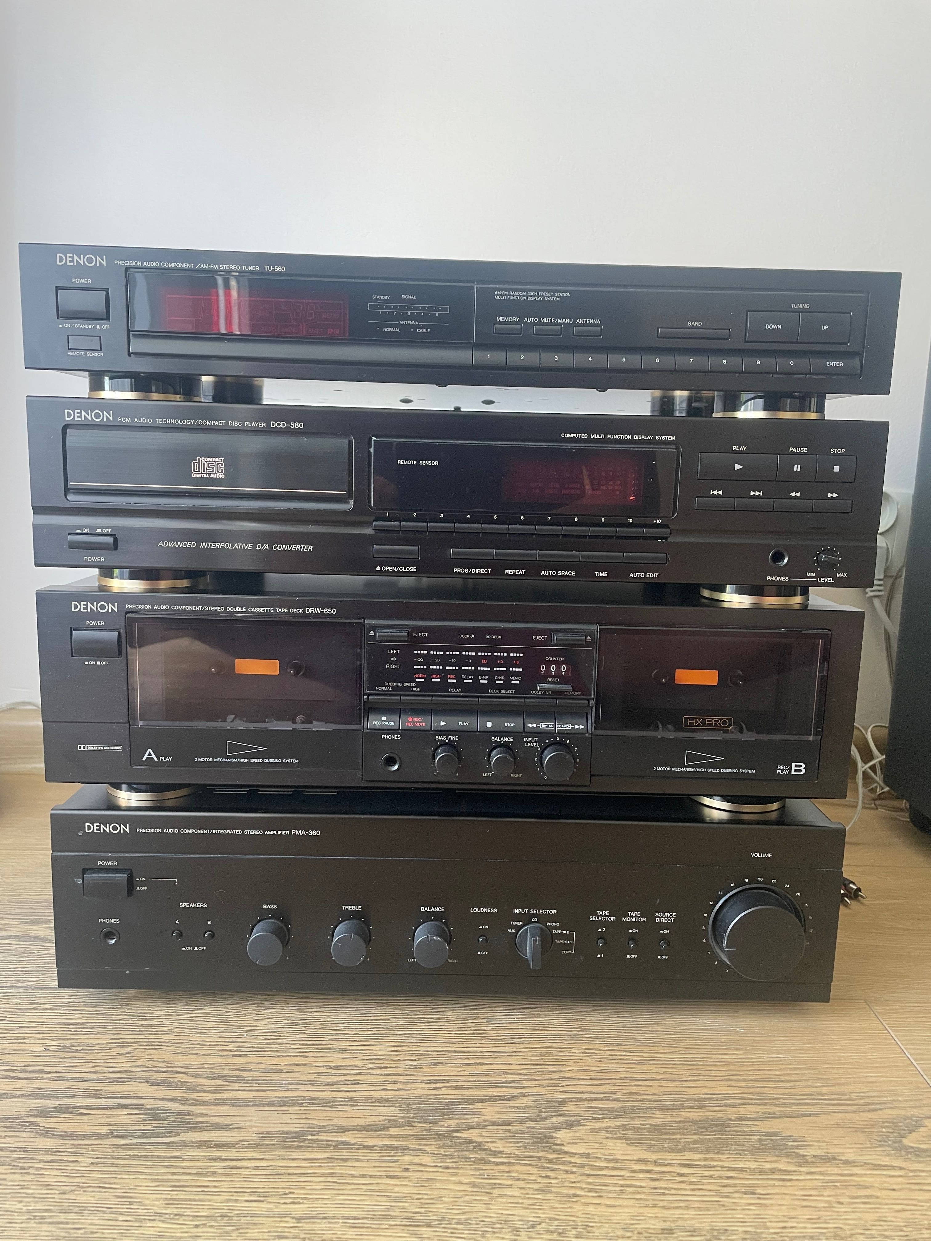Wieża HI-FI denon segment z kolumnami