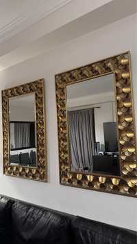 Espelhos medios metal dourado