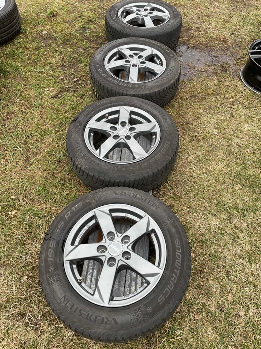 Oryginalne koła zimowe VW GOLF V VI SKODA 6Jx15 5x112 ET43